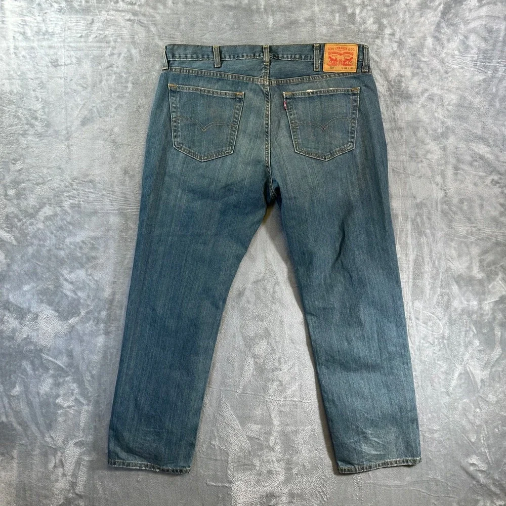 Levi's 559 Relaxed Straight Jeans Men's 38x30 Blue Denim Cotton‎